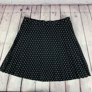 J. Crew Black Polka Dot Pleated Mini Skirt 4